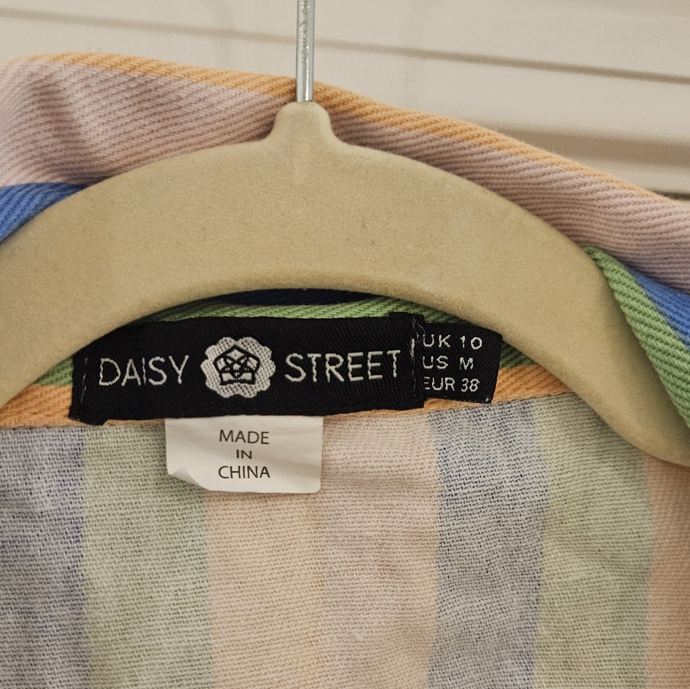 Daisy Street Striped Crop Jacket - Picture 3 of 3